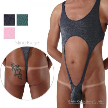 TOP 3 - Sling swing bulge bodysuit thong leotard ()