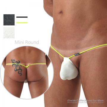 Mini round pouch one-string g-string (CMB)