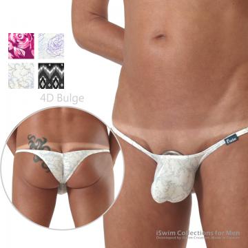 4D bulge string capri brazilian underwear (wrinkle tanga)