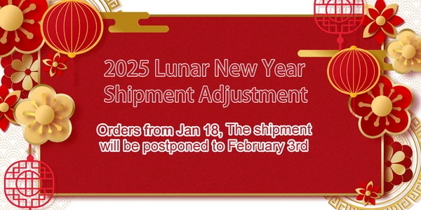 好運蛇進來！2025農曆春節出貨調整. Lunar New Year shipment adjustment